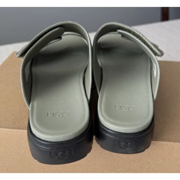 Ugg Women's Suede Sz 9 Platform Sandals With Adjustable Straps In Sage Green NWB - Picture 4 of 5